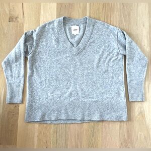 Aerie Gray V-Neck Sweater